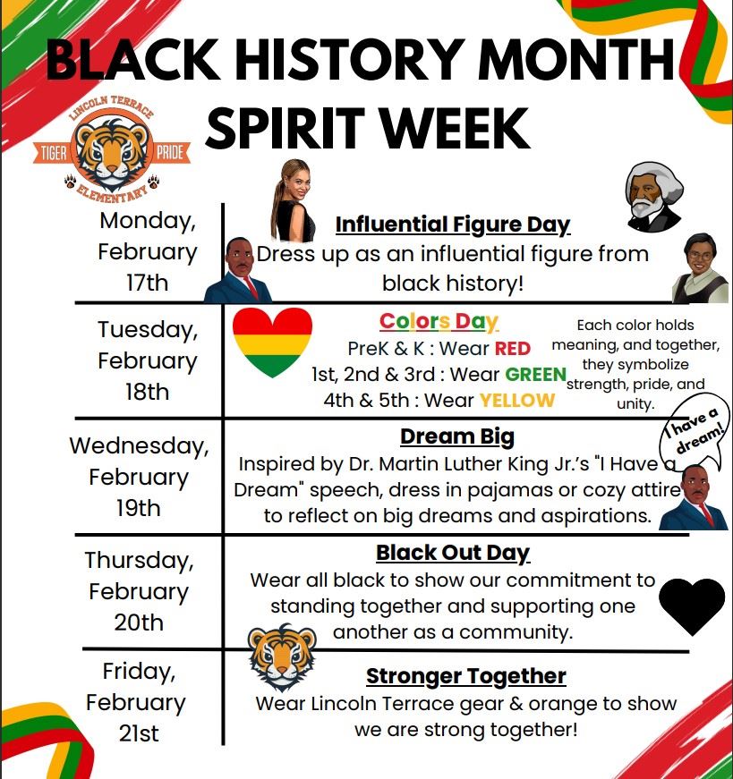  BHM Spirit Week